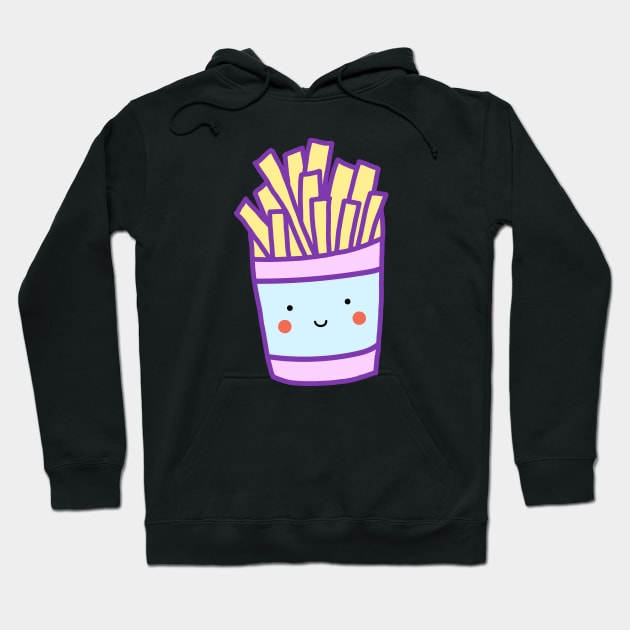 Kawaii French Fries (Pastel) Hoodie by designminds1